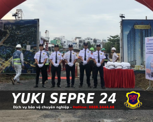 Thuê dịch vụ bảo vệ công trình của công ty Yuki Sepre 24
