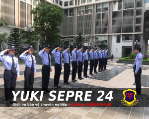 Thuê dịch vụ bảo vệ tòa nhà của công ty Yuki Sepre 24